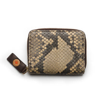 Cargar imagen en el visor de la galería, Tarjetero piton con cremallera