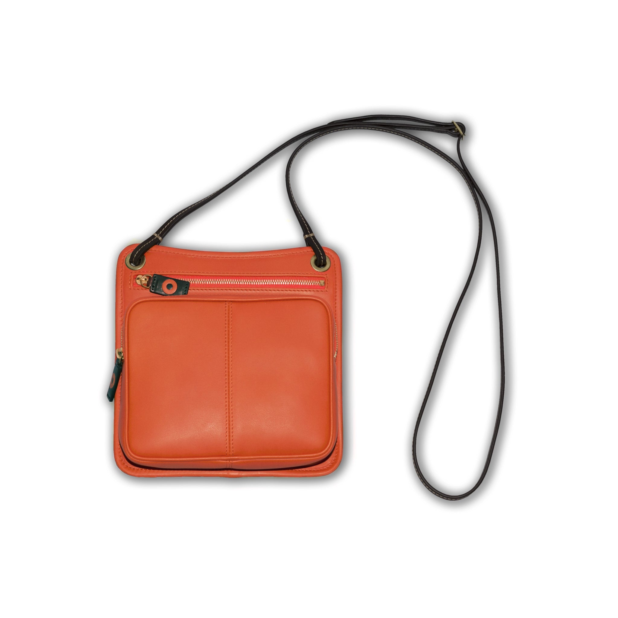 Burnt orange crossbody bag best sale