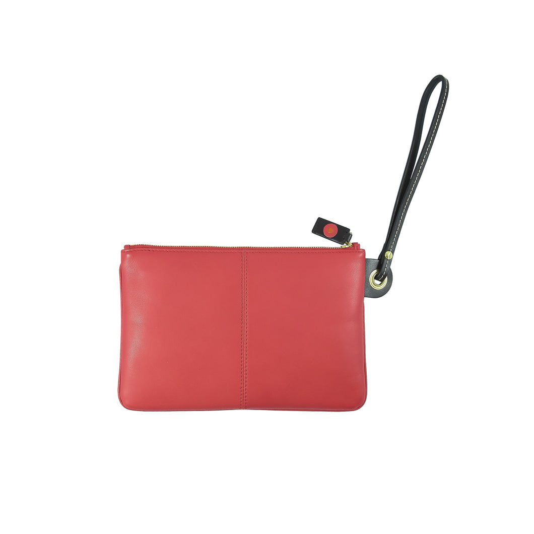 Bolso de pulsera coral